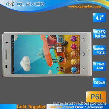 4.7" Qhd Touch Screen Dual Core Android Dual SIM Card Phone (P6L)